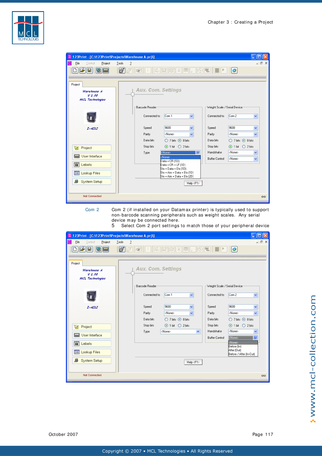 Datamax v1.1x user manual Copyright 2007 MCL Technologies All Rights Reserved 