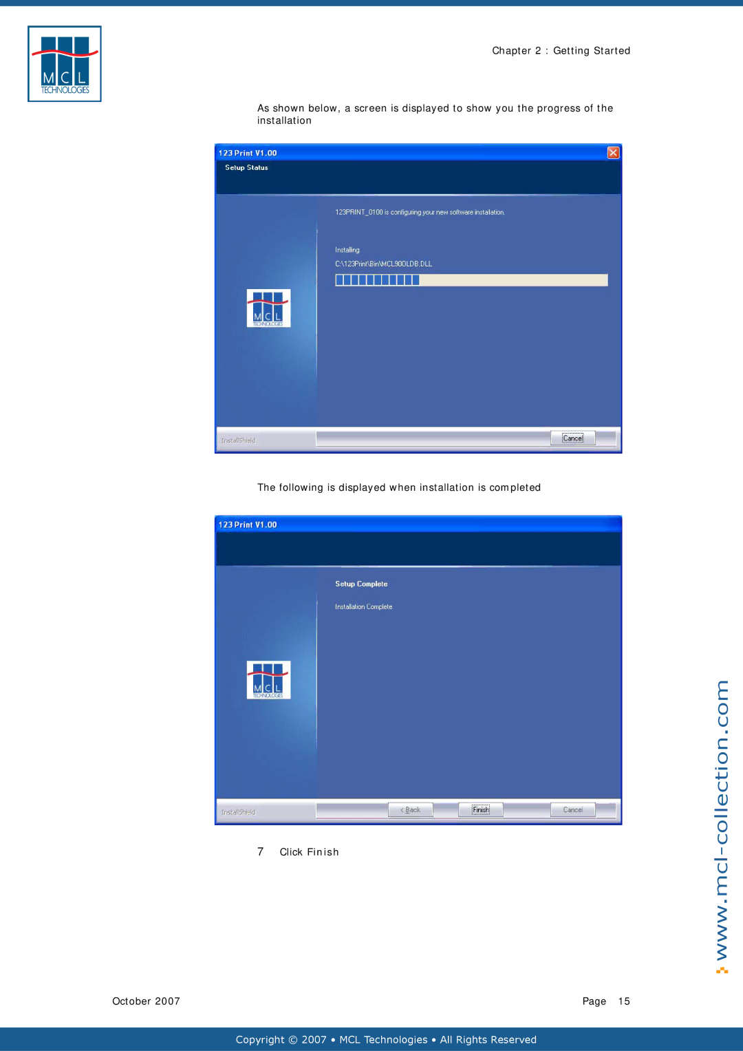 Datamax v1.1x user manual Copyright 2007 MCL Technologies All Rights Reserved 