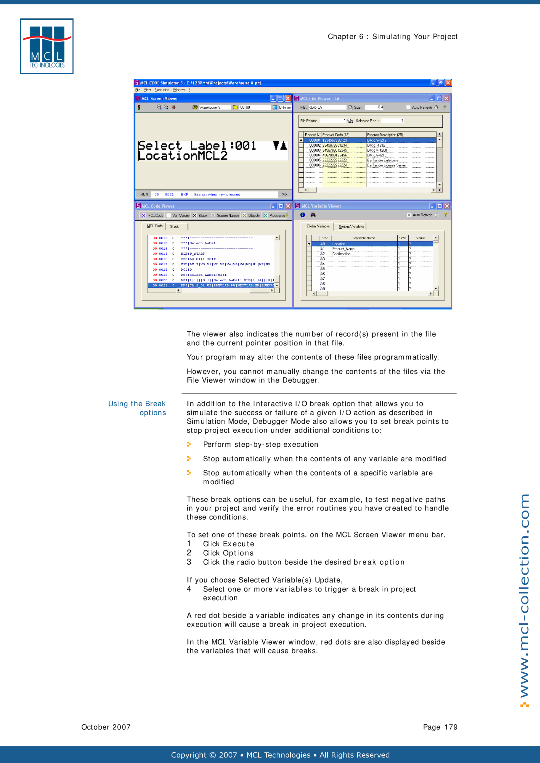 Datamax v1.1x user manual Click Execute Click Options 