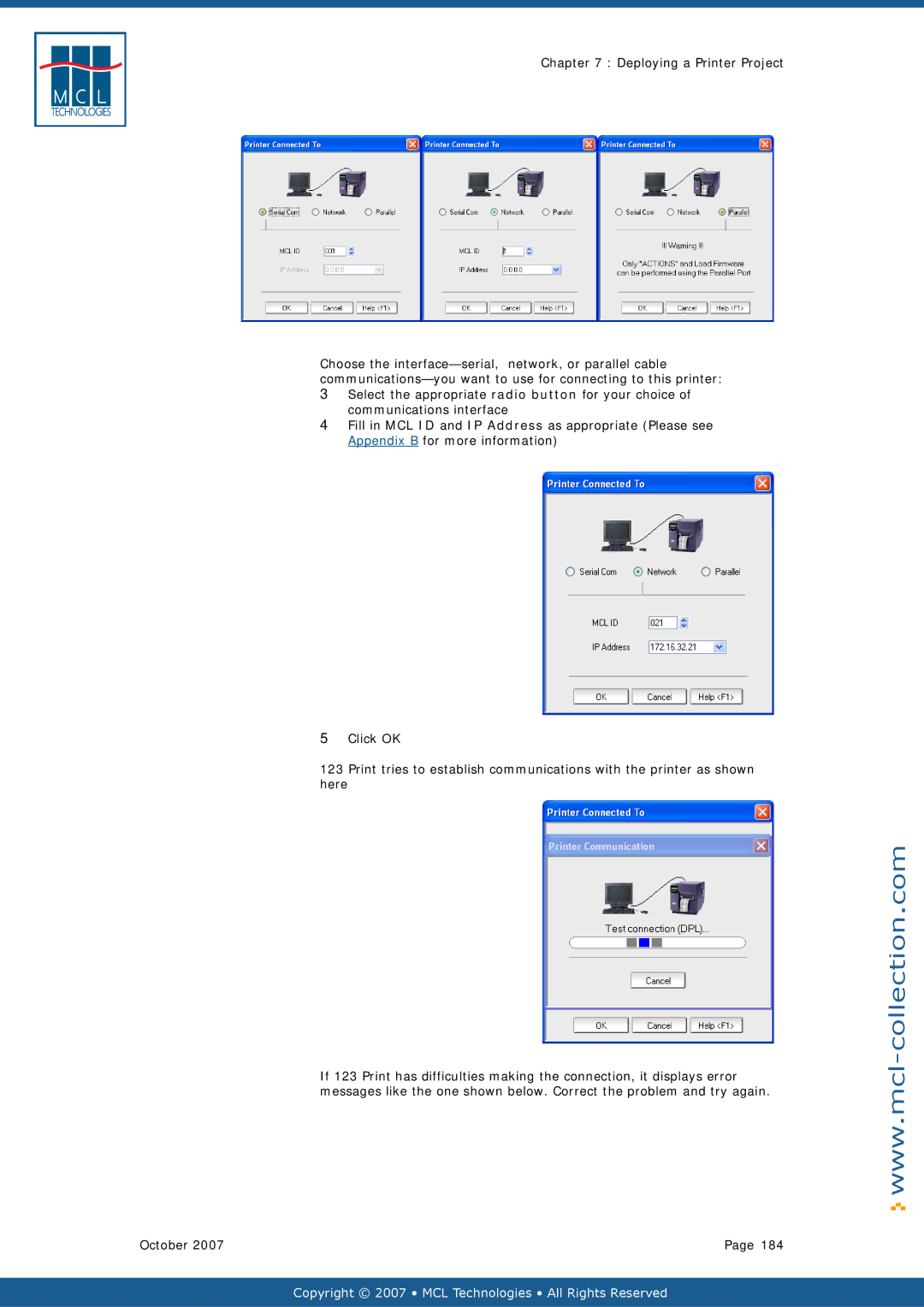 Datamax v1.1x user manual Copyright 2007 MCL Technologies All Rights Reserved 