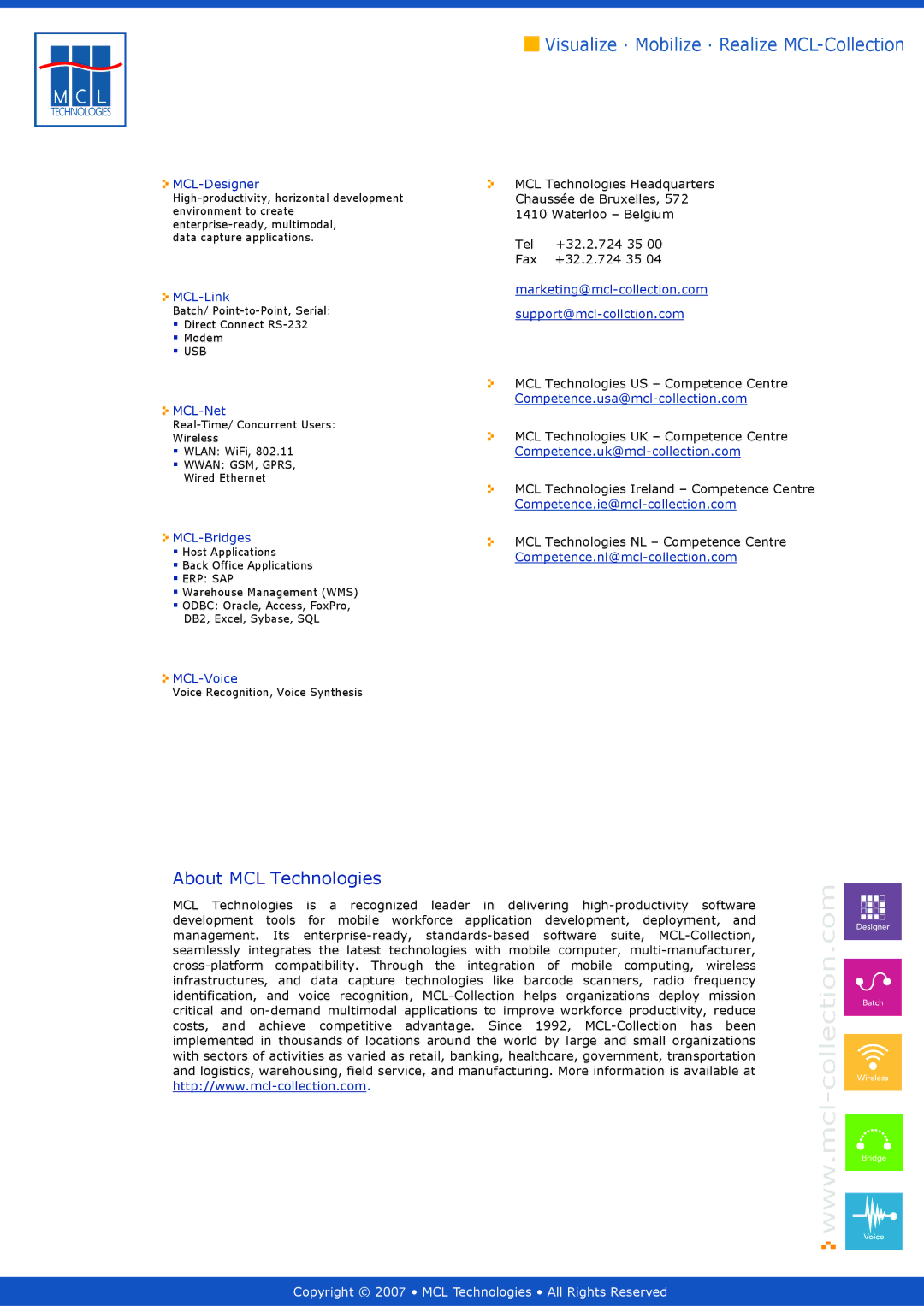 Datamax v1.1x user manual MCL Technologies US Competence Centre, MCL Technologies UK Competence Centre 