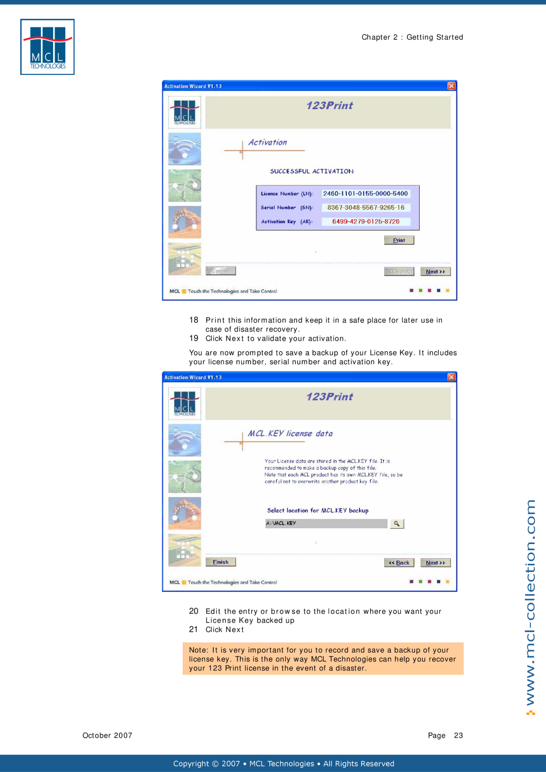 Datamax v1.1x user manual Copyright 2007 MCL Technologies All Rights Reserved 