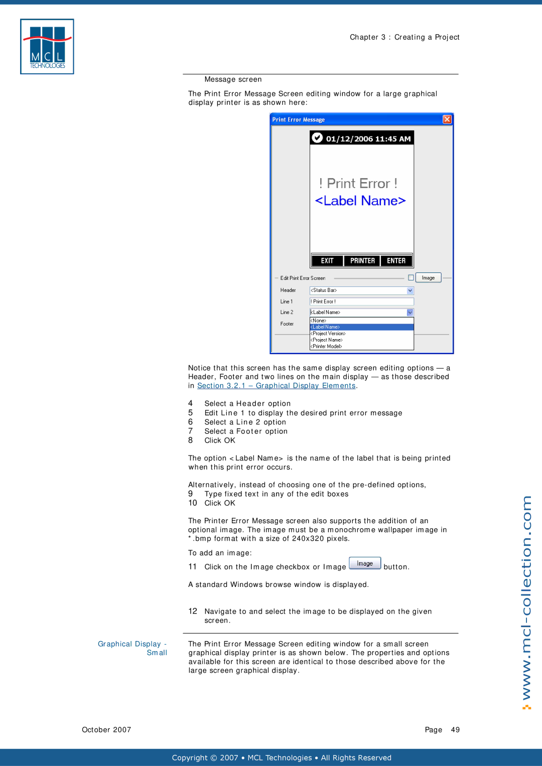 Datamax v1.1x user manual Copyright 2007 MCL Technologies All Rights Reserved 