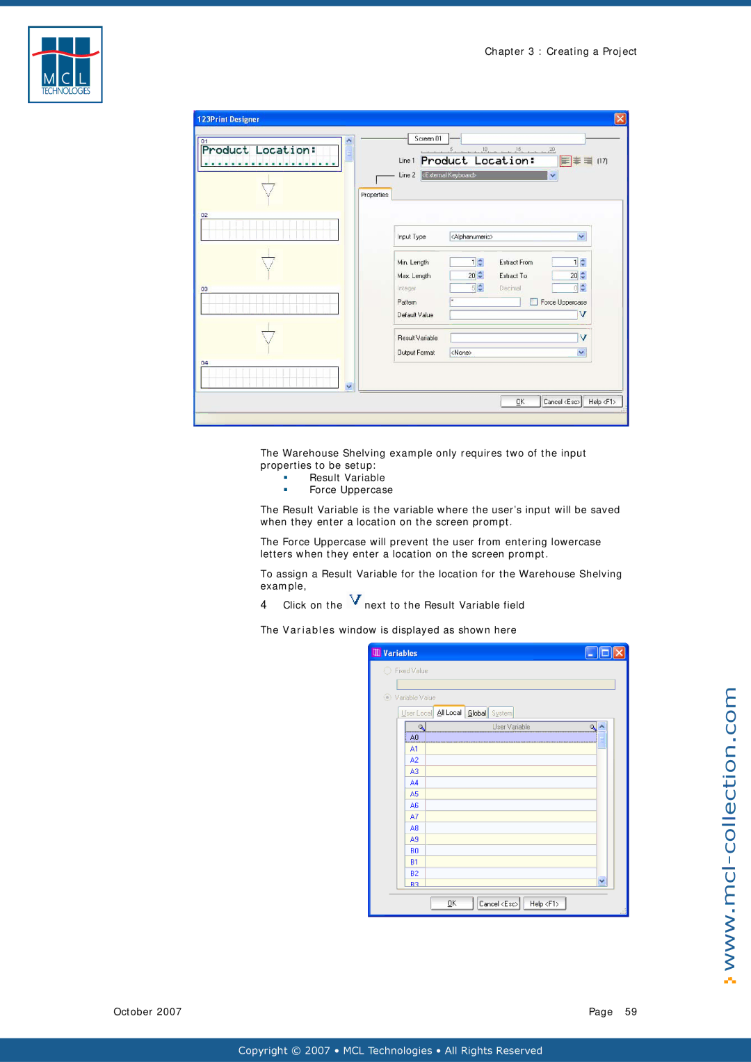 Datamax v1.1x user manual Copyright 2007 MCL Technologies All Rights Reserved 