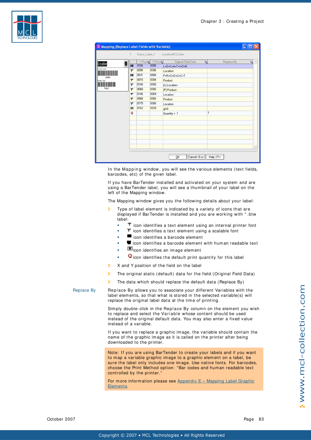 Datamax v1.1x user manual Copyright 2007 MCL Technologies All Rights Reserved 