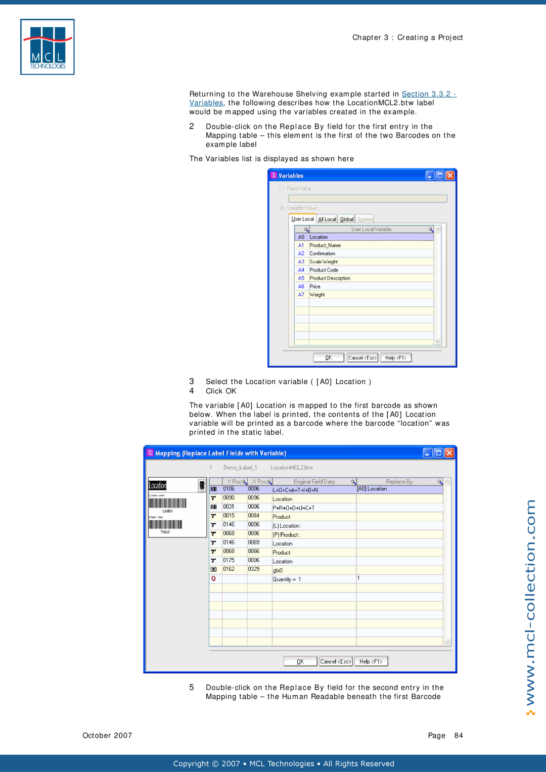 Datamax v1.1x user manual Copyright 2007 MCL Technologies All Rights Reserved 