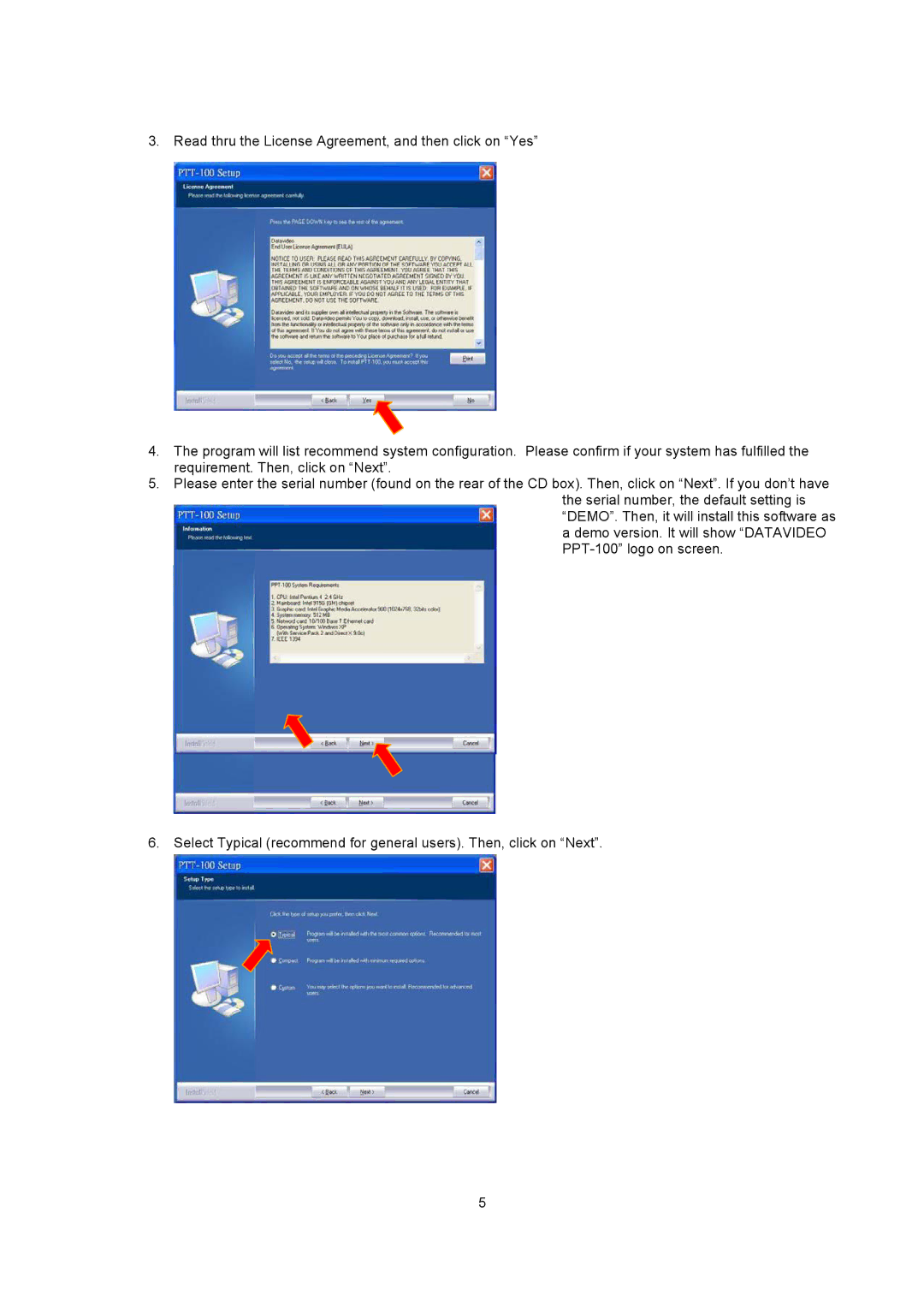 Datavideo PPT-100 manual 