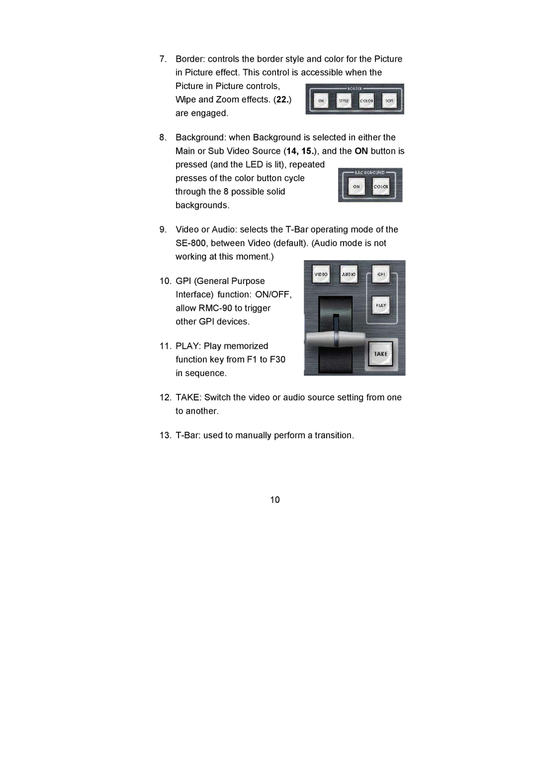 Datavideo RMC-120 user manual 