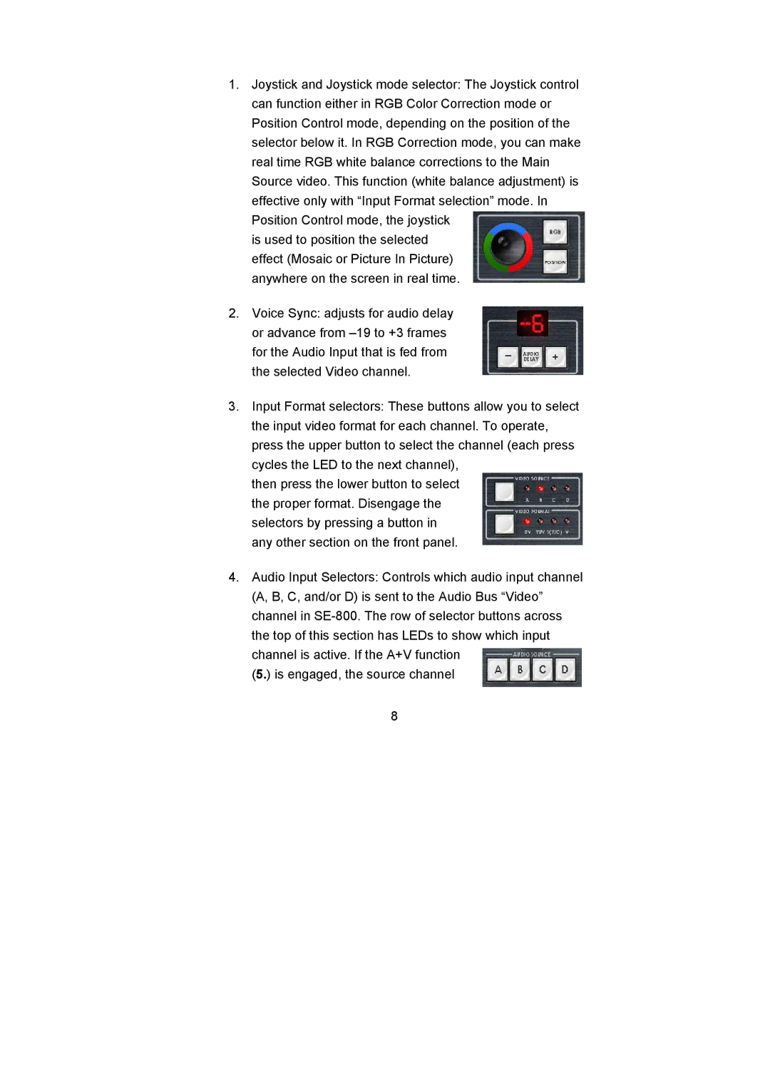 Datavideo RMC-120 user manual 