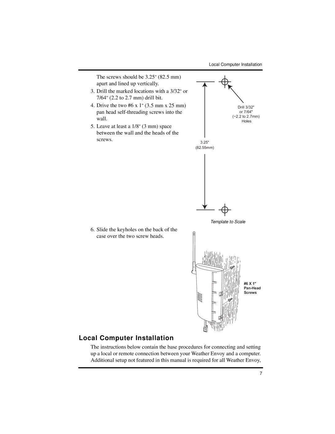 DAVIS Vantage Pro2 manual Local Computer Installation 