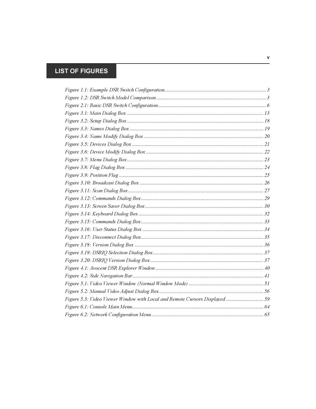 Daxten DSR4020, DSR2020, DSR8020, DSR1020 manual List of Figures 