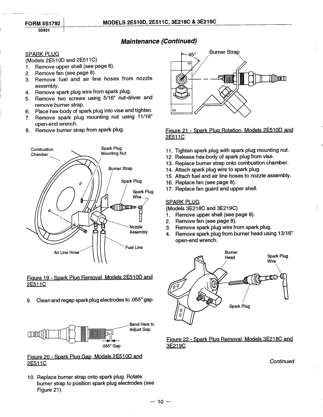 Dayton 2E511C manual 