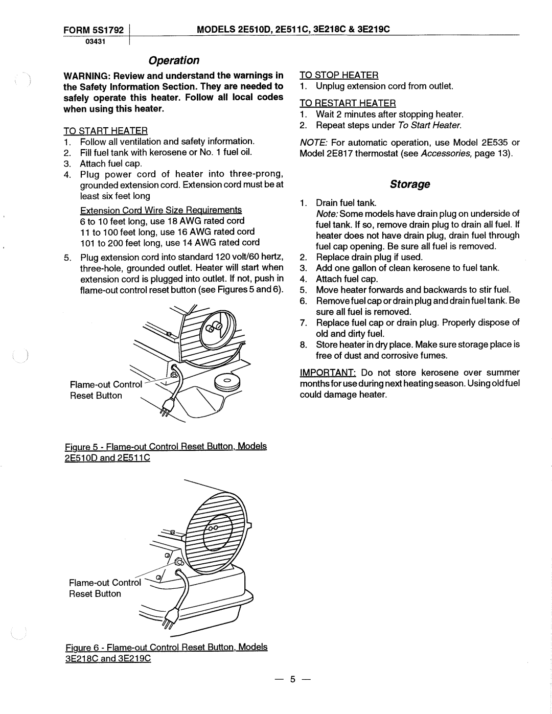 Dayton 2E511C manual 