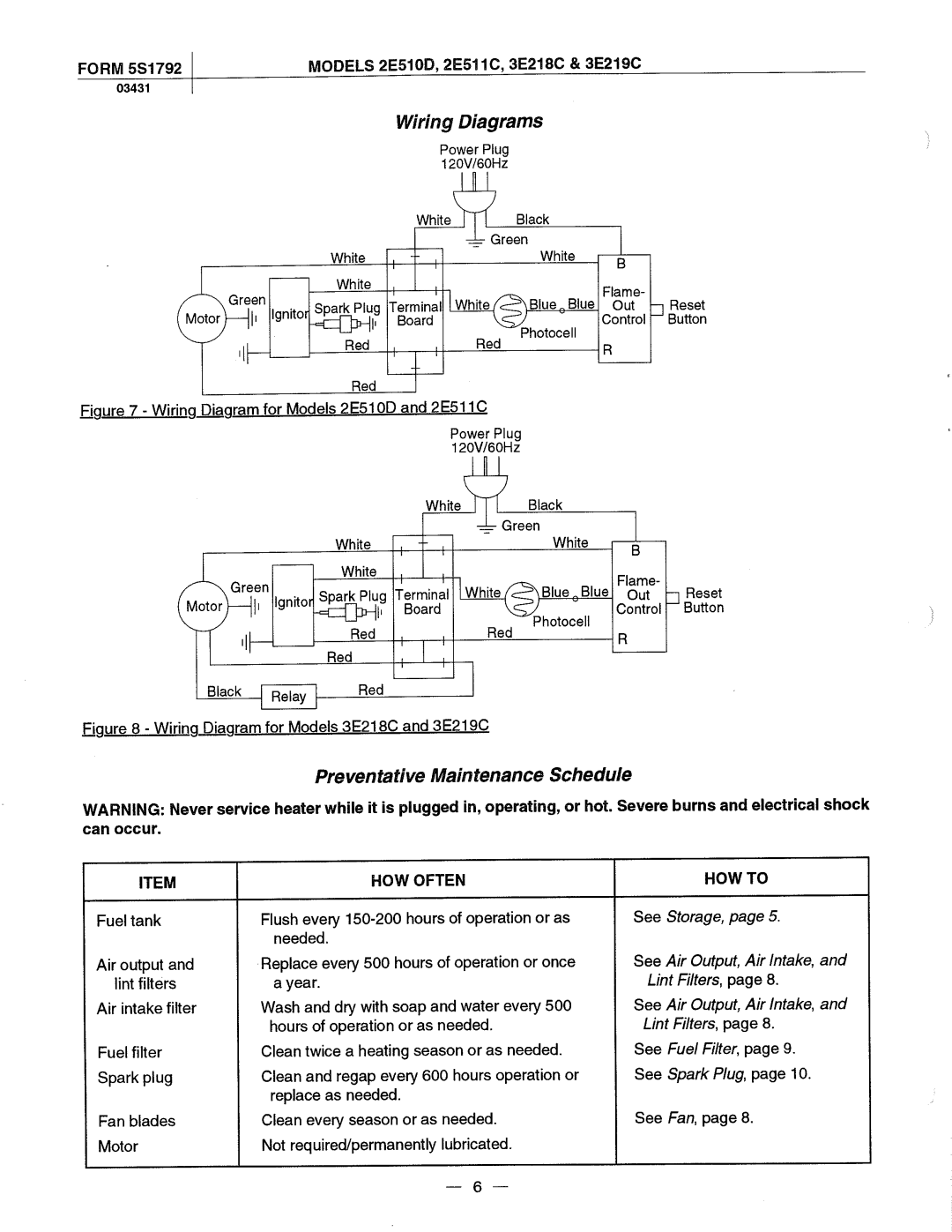 Dayton 2E511C manual 