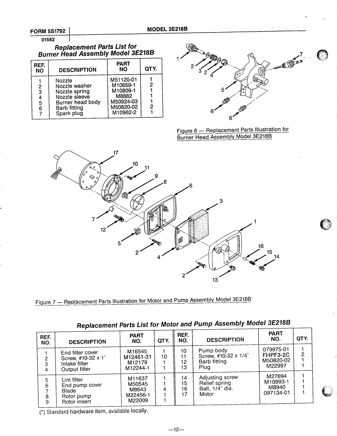 Dayton 3E218B, 2E511B, 3E219B, 2E510C manual 