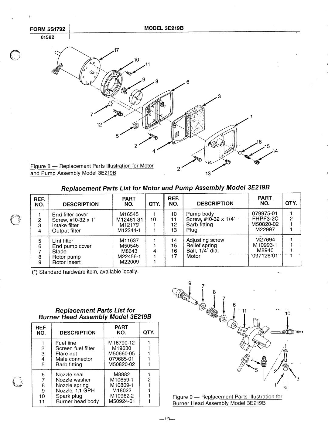 Dayton 2E511B, 3E218B, 3E219B, 2E510C manual 