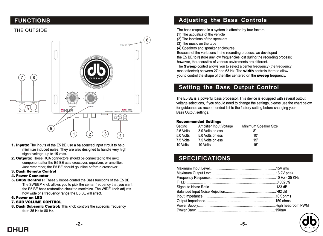 DB Drive E5 BE manual 