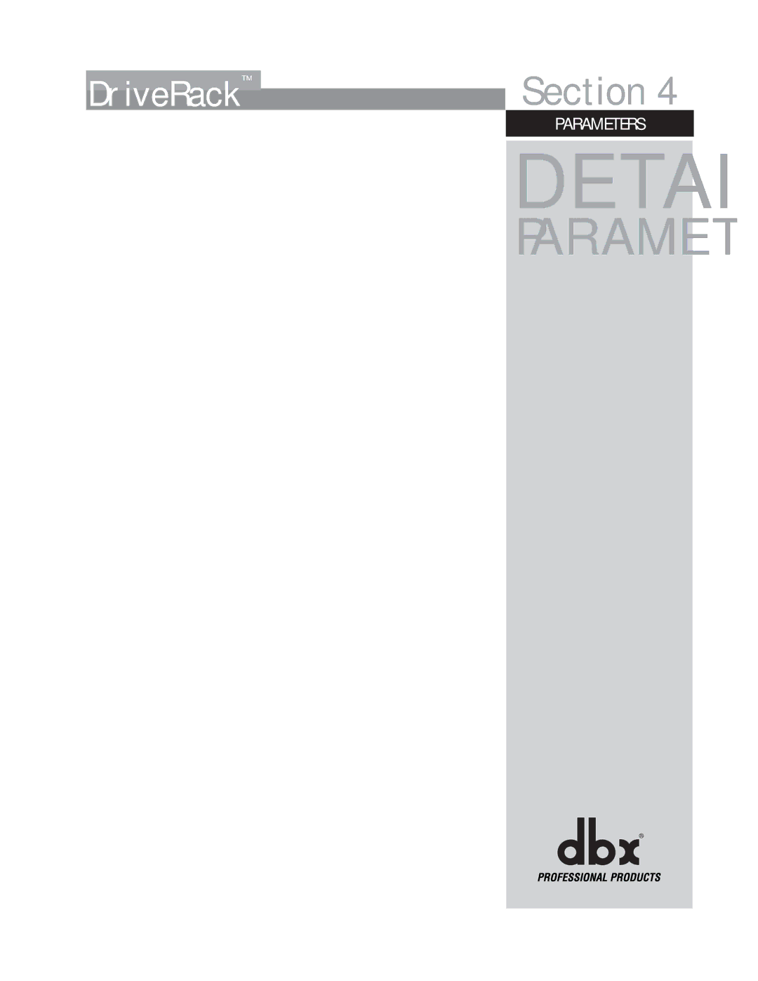 dbx Pro 260 user manual Detailed 