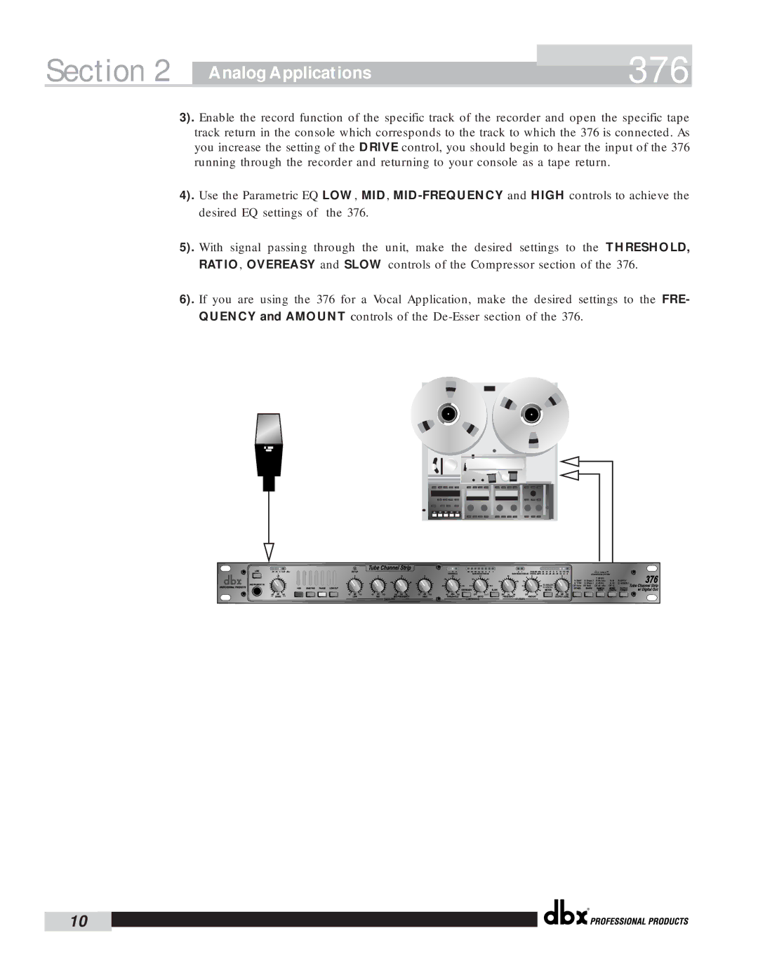 dbx Pro 376 user manual 