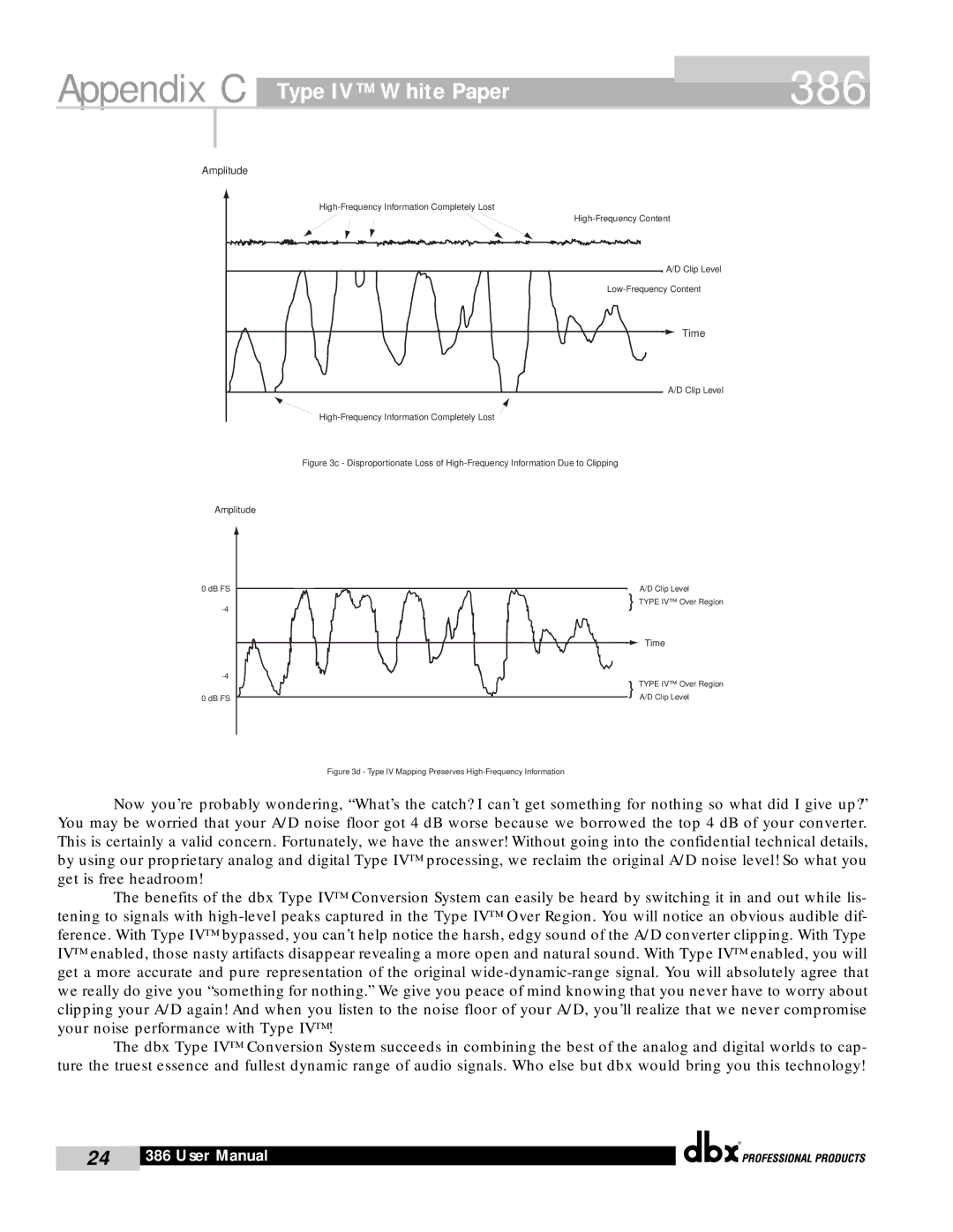 dbx Pro 386 user manual Appendix C 