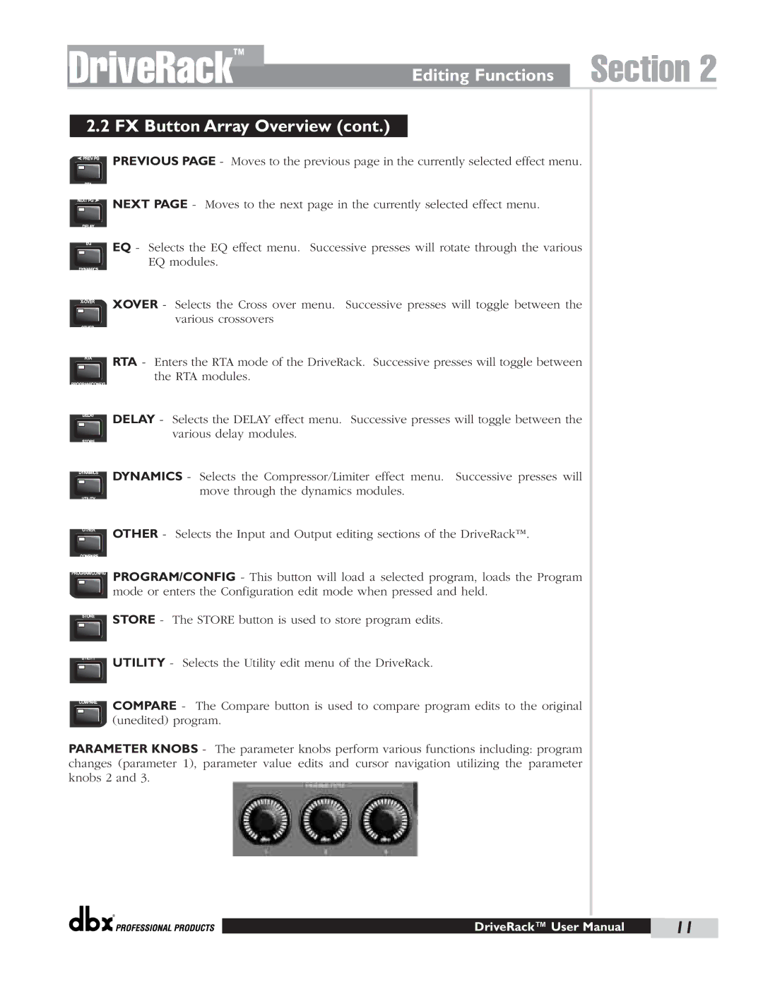 dbx Pro 480 user manual DriveRack 