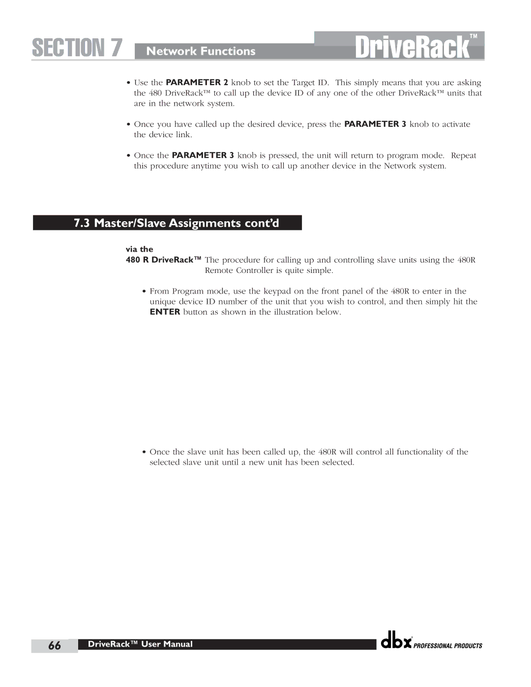 dbx Pro 480 user manual DriveRack 