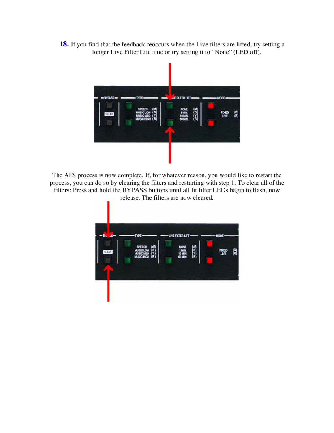 dbx Pro AFS224 quick start 