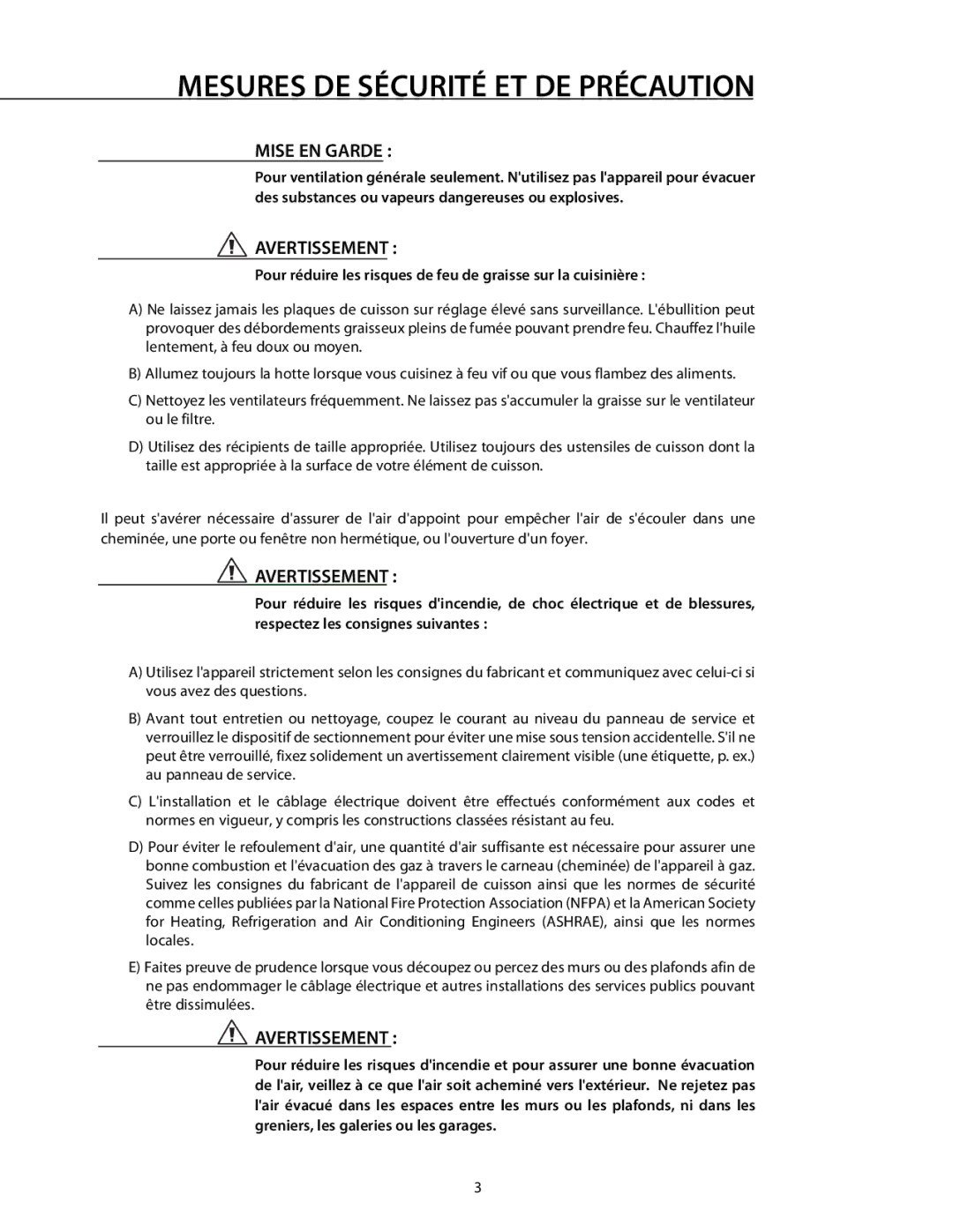 DCS 221712 manual Mesures DE Sécurité ET DE Précaution, Mise EN Garde 