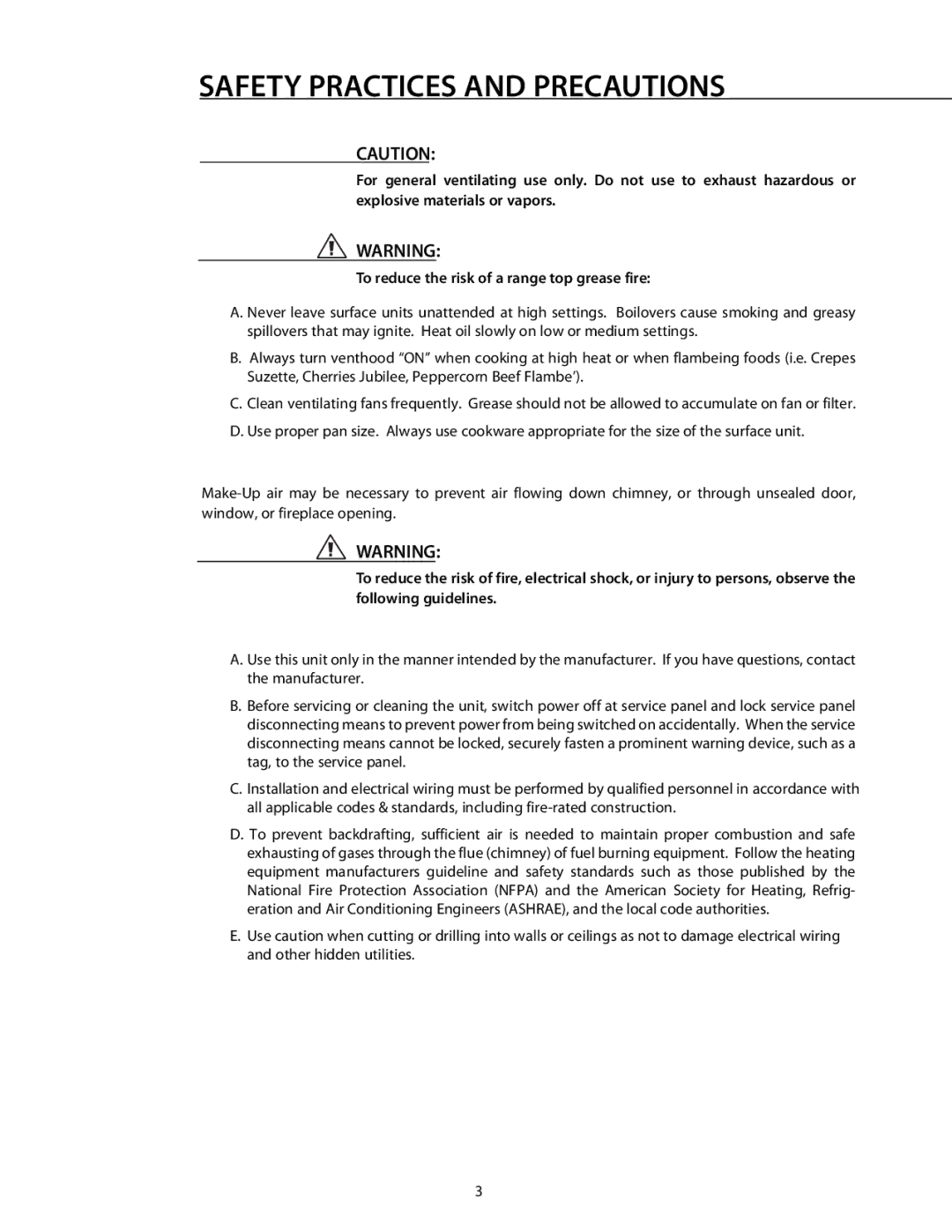 DCS 221712 manual Safety Practices and Precautions 