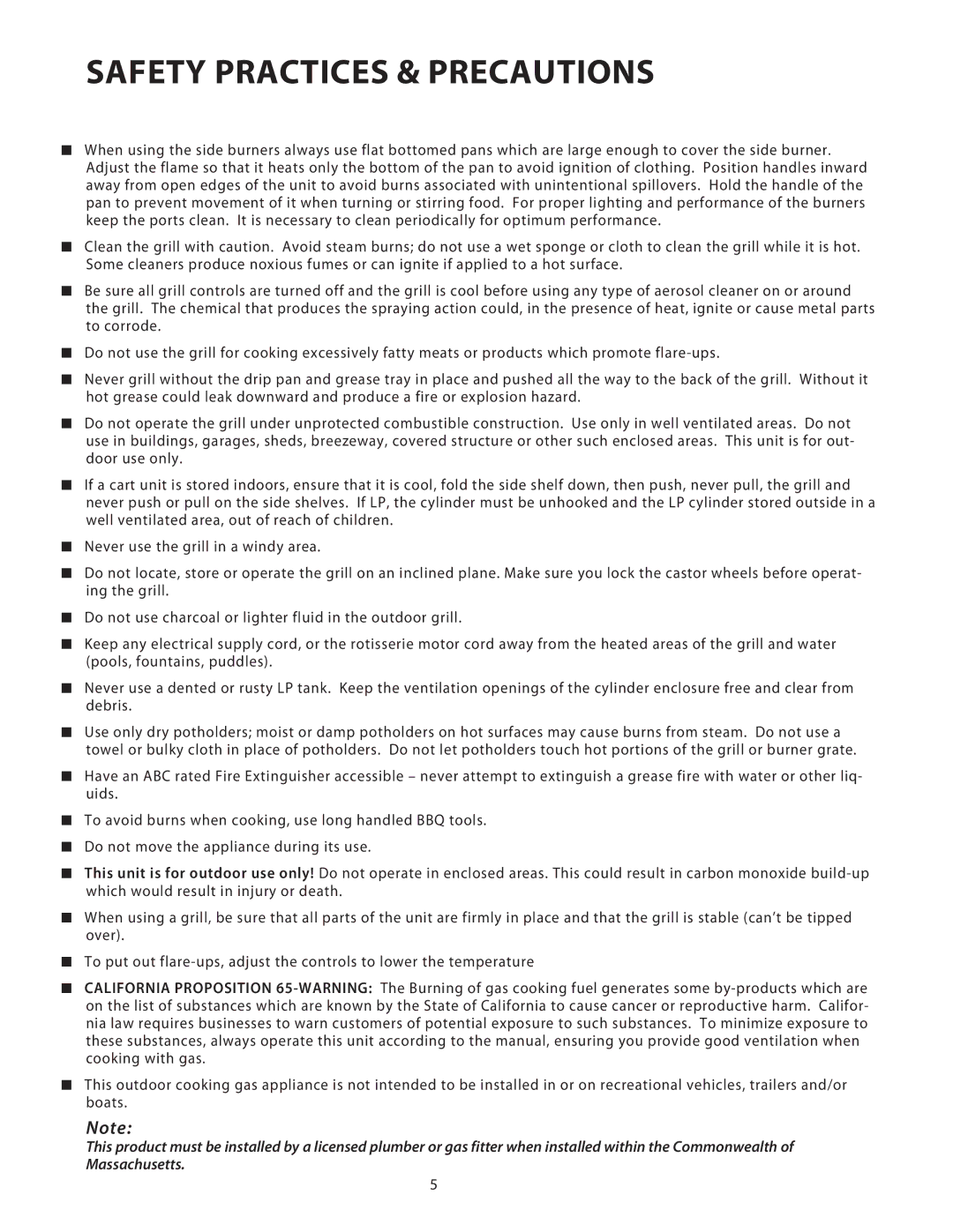 DCS 36/48BGB manual Safety Practices & Precautions 