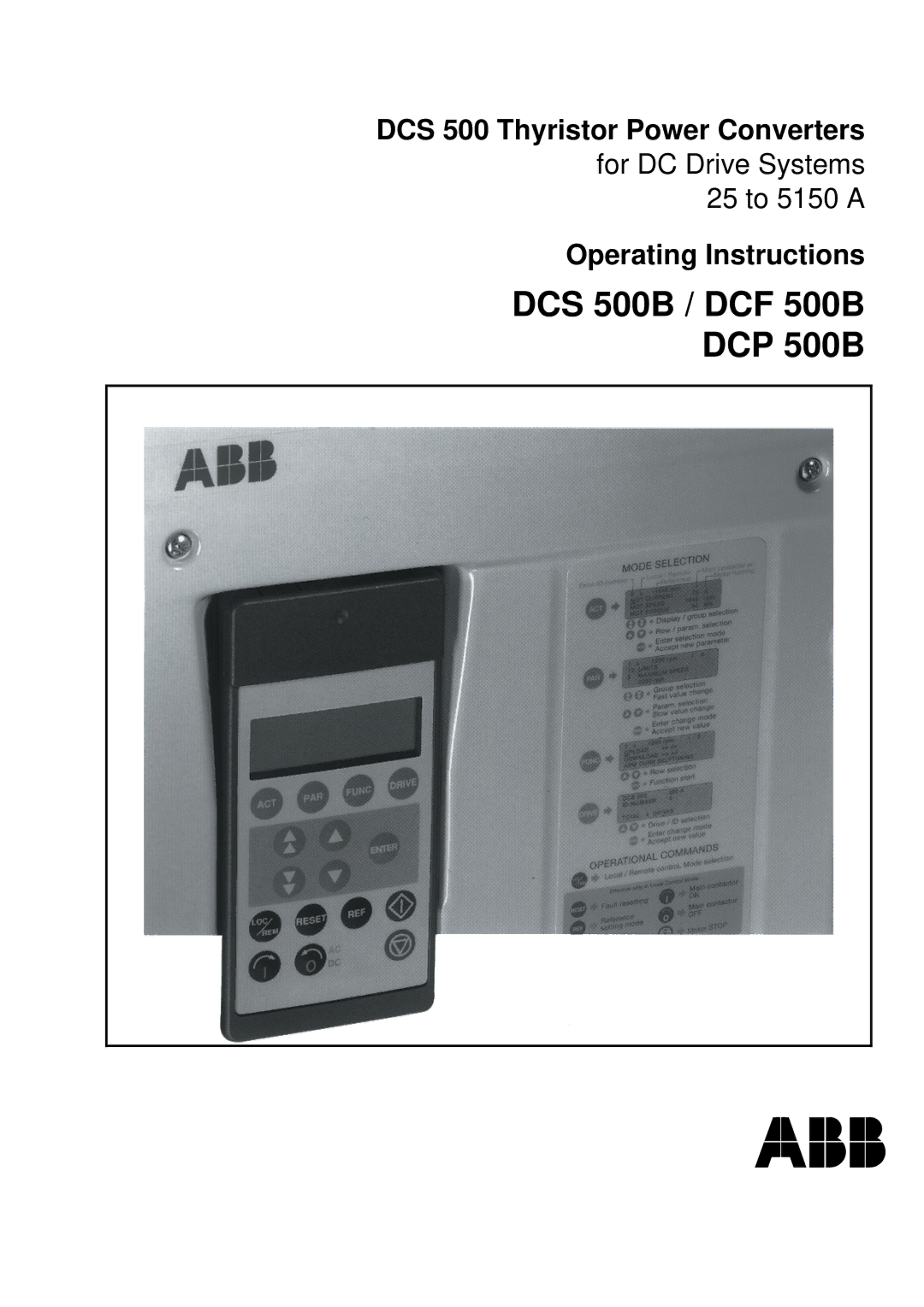 DCS manual DCS 500B / DCF 500B DCP 500B 