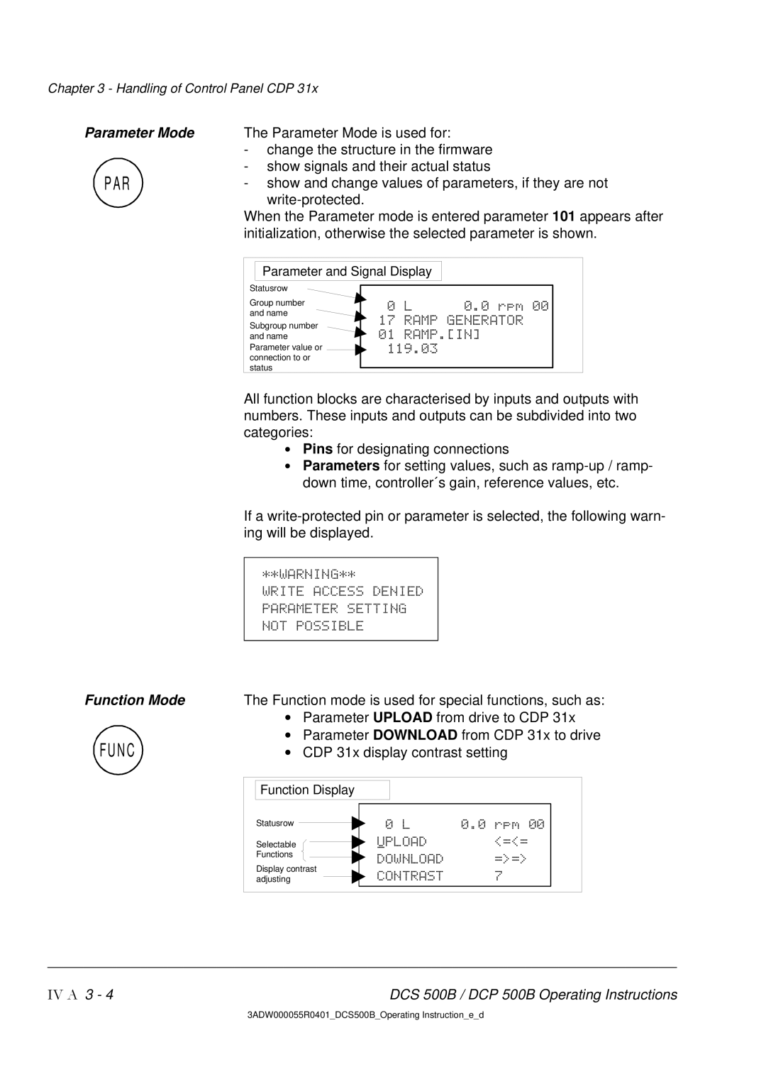 DCS 500 manual Par 