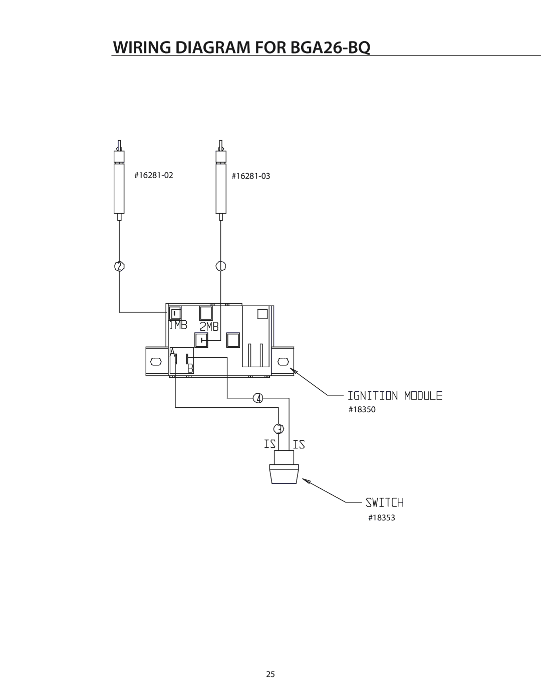 DCS manual Wiring Diagram for BGA26-BQ 