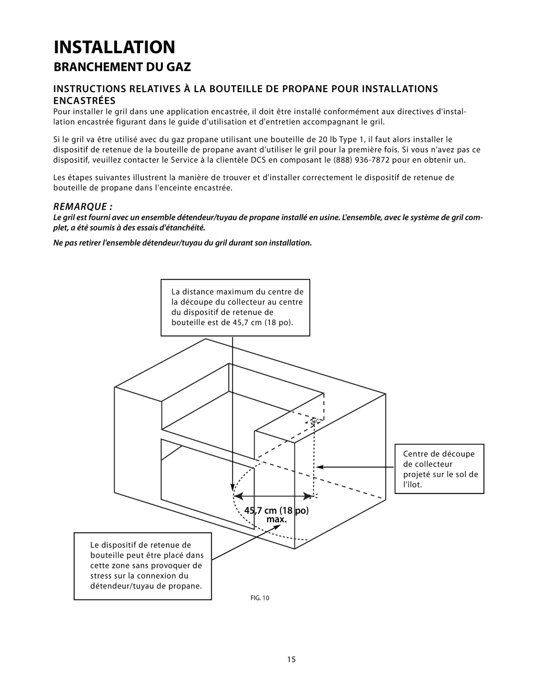 DCS BGB Series manual Remarque 