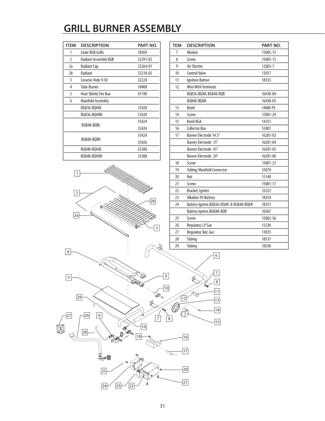 DCS manual BGB36-BQAR, BGB48-BQR 