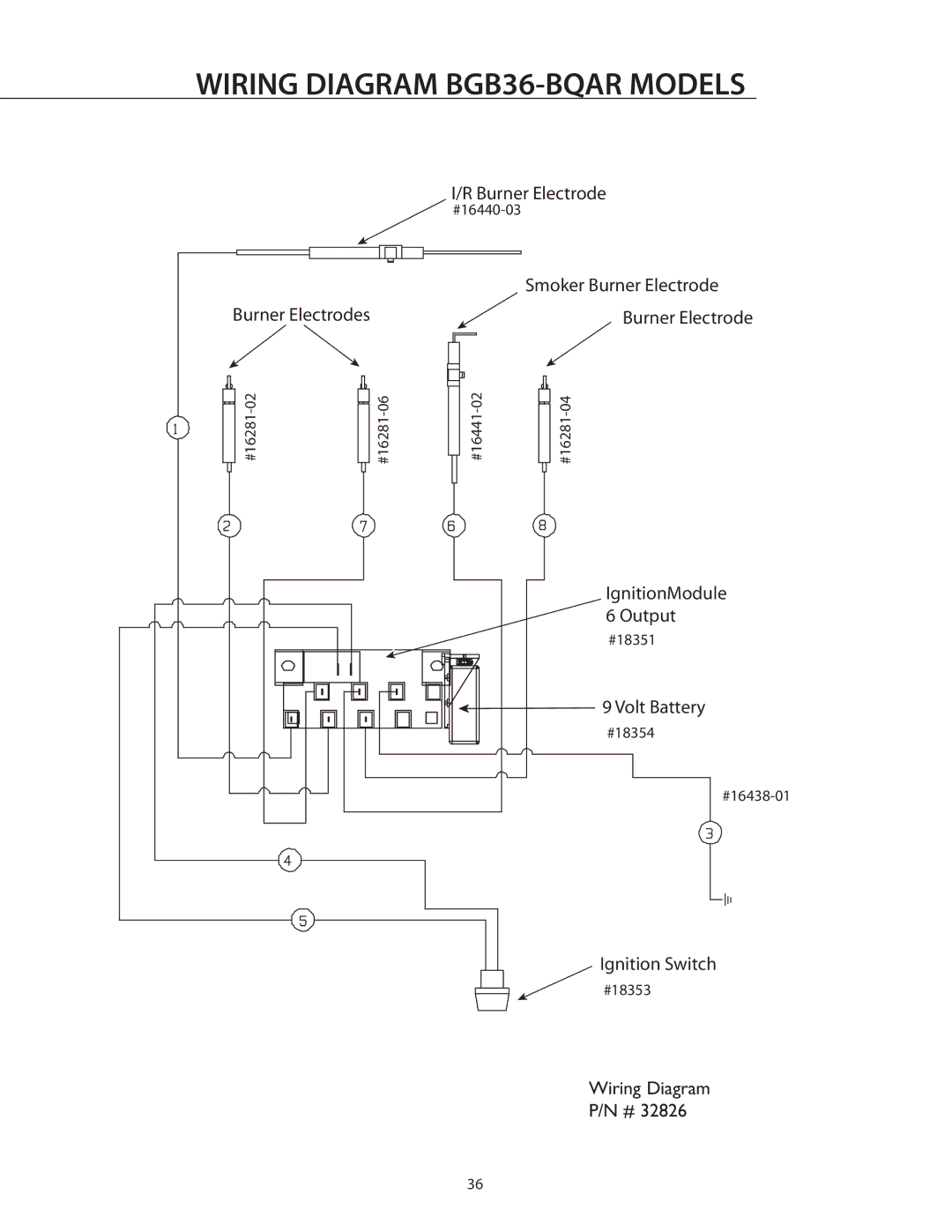 DCS manual Wiring Diagram BGB36-BQAR Models 