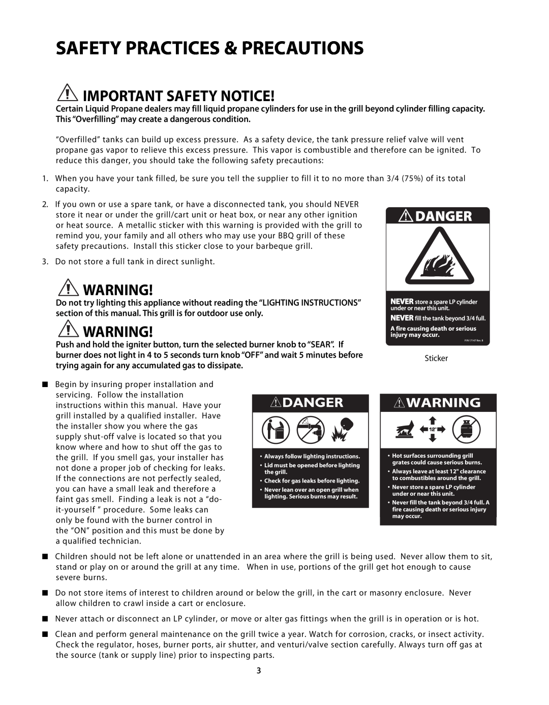 DCS BGB48-BQAR, BGB48-BQR manual Safety Practices & Precautions, Important Safety Notice 