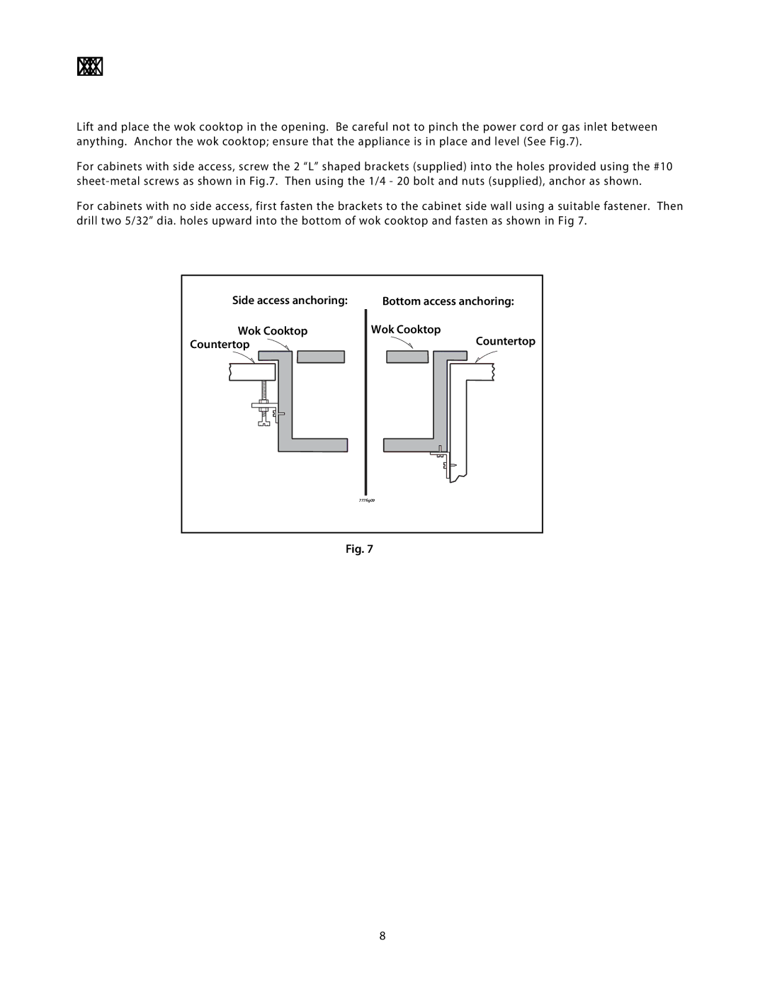 DCS C-24 installation instructions Placing & Anchoring 