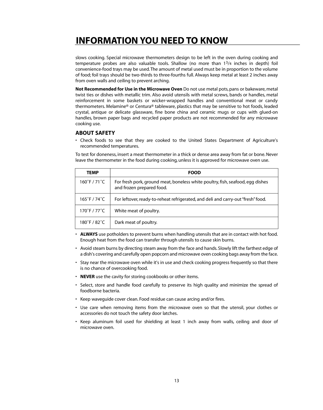 DCS CMO24SS manual About Safety, Temp 