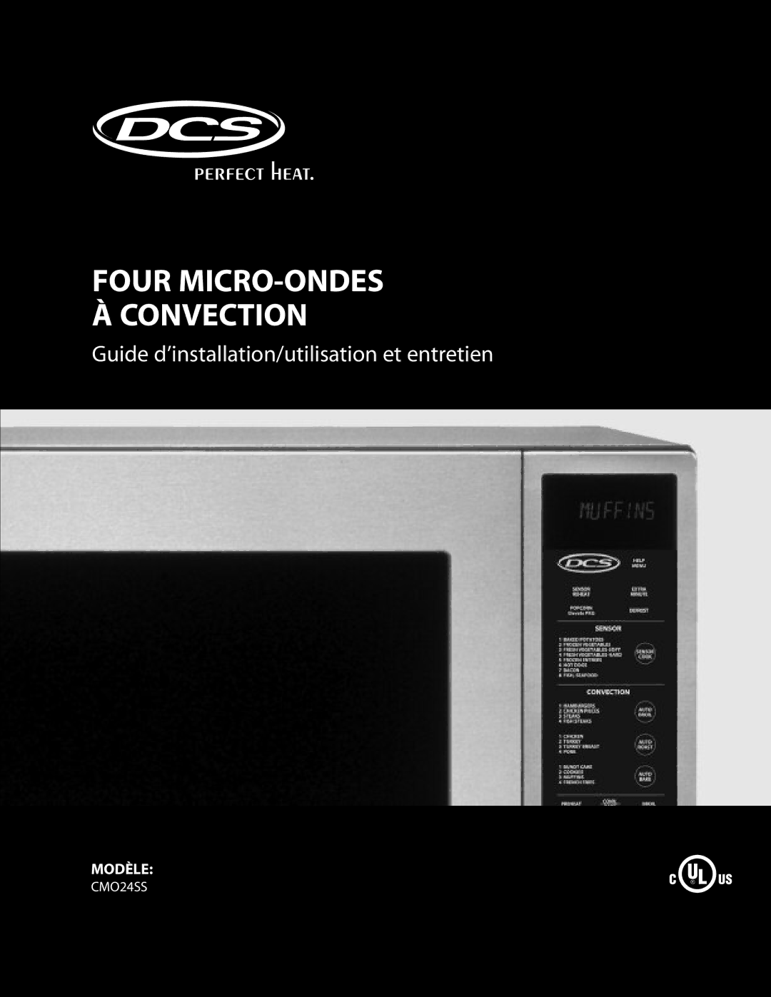 DCS CMO24SS manual Four MICRO-ONDES À Convection 