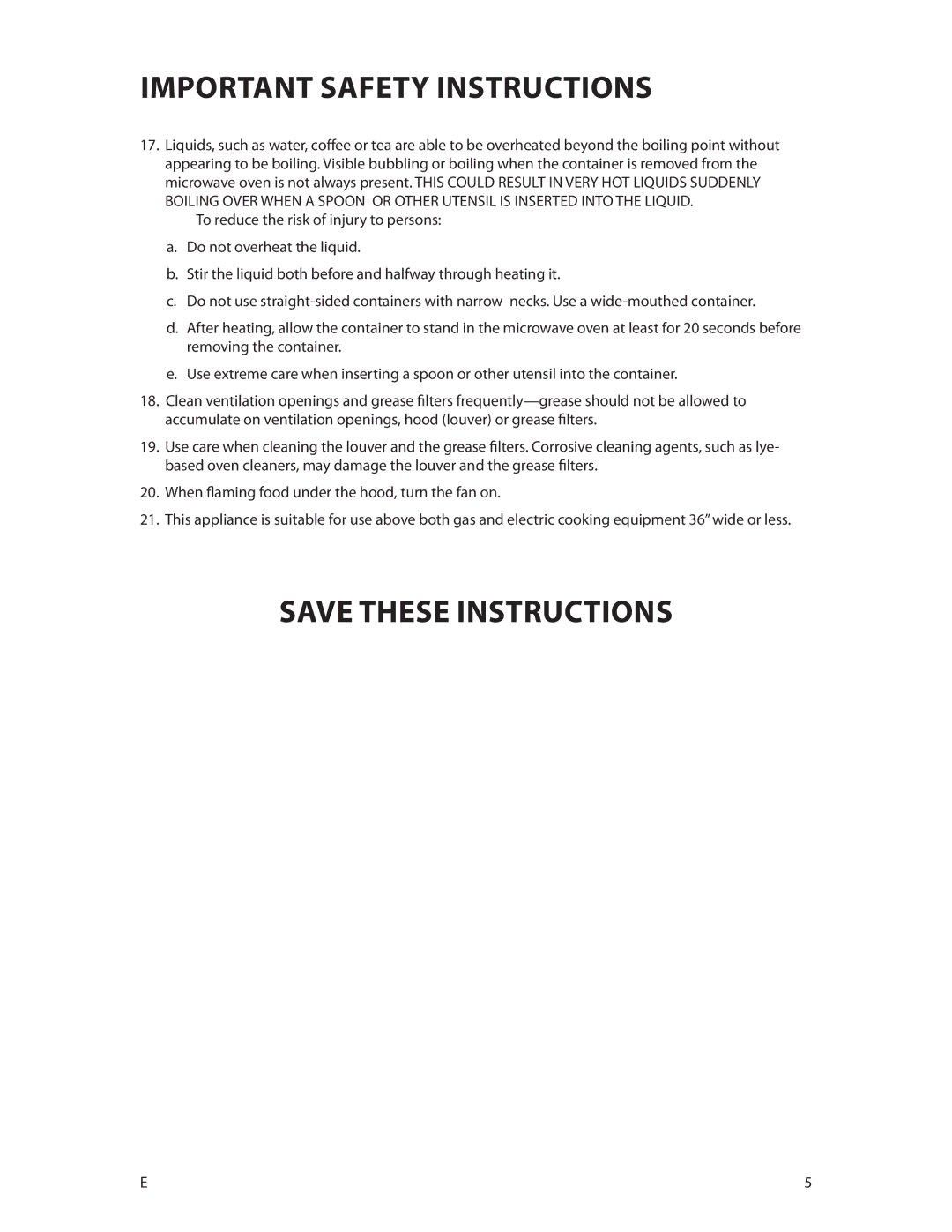 DCS CMOH30SS manual Important Safety Instructions 