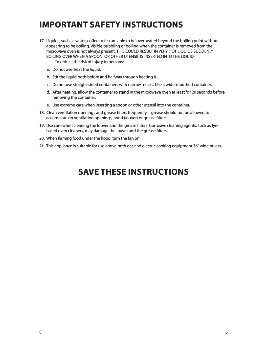 DCS CMOH30SS manual Save These Instructions, Important Safety Instructions 