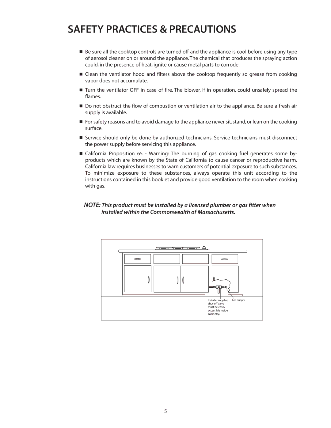 DCS CT-304SS, CT-304WT, CT-304BK, CT-365BK, CT-365WT manual Installer supplied 