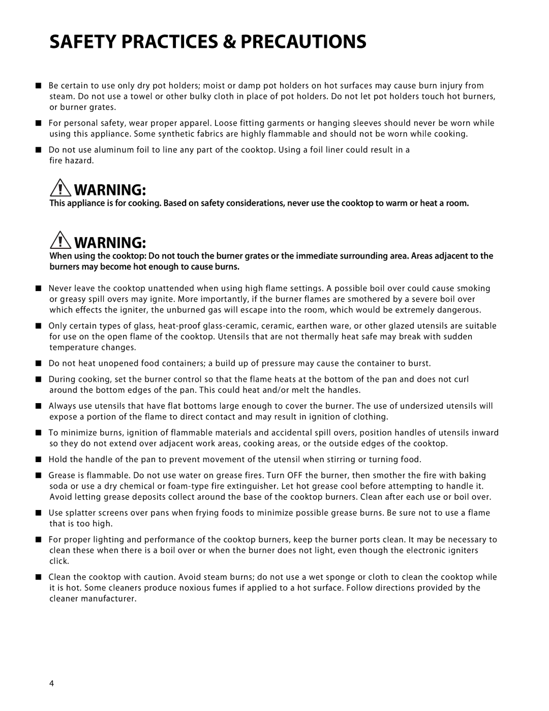 DCS CTD-365, CTD-304 manual Safety Practices & Precautions 