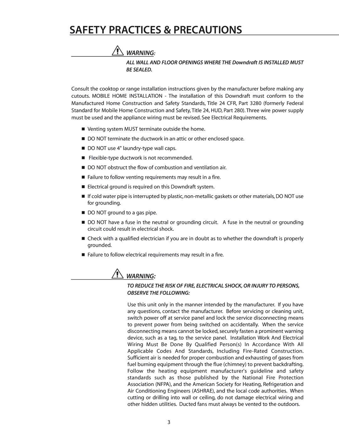 DCS DD-30SS, DD-36SS manual Safety Practices & Precautions 