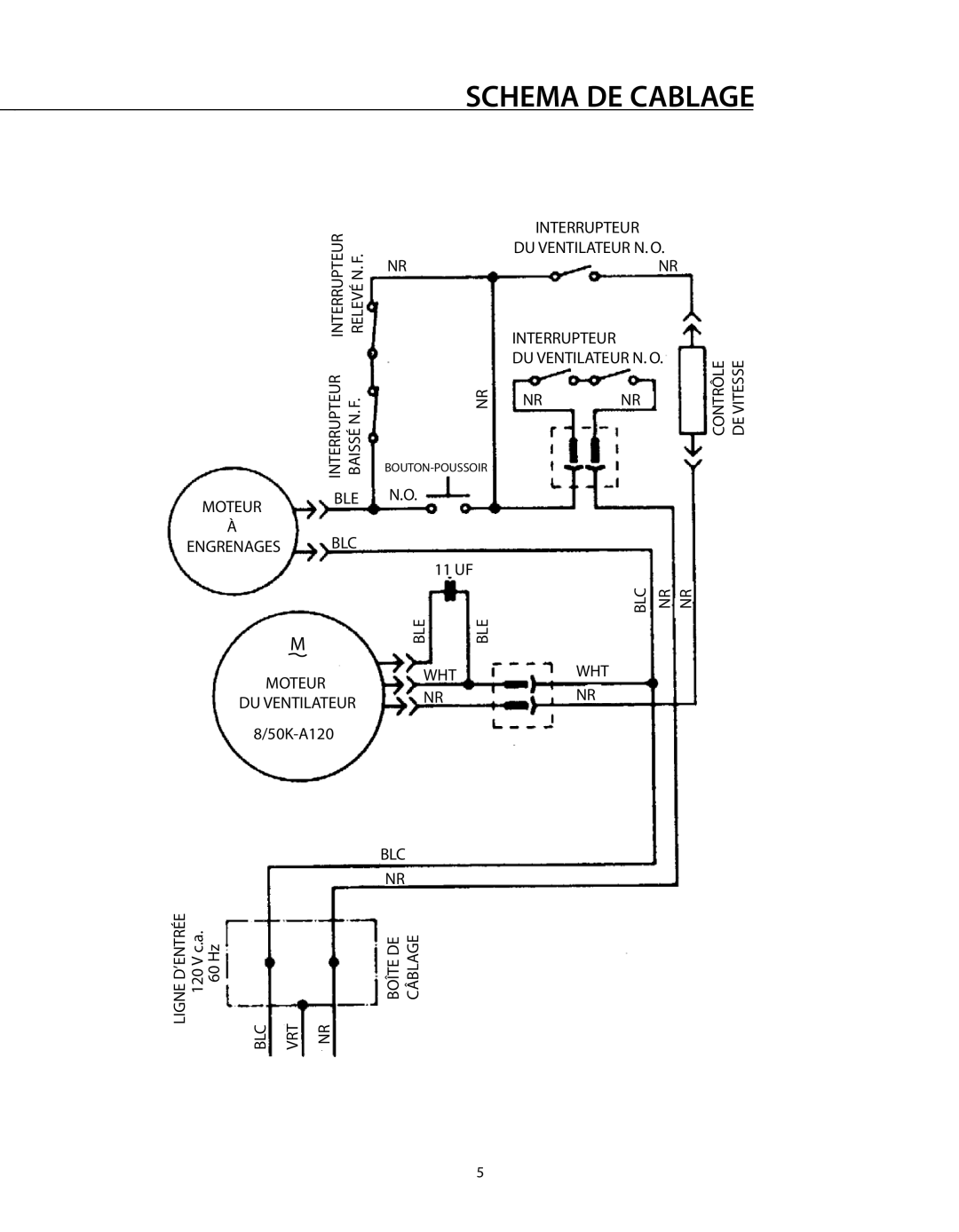 DCS DD-30SS, DD-36SS manual Schema DE Cablage 