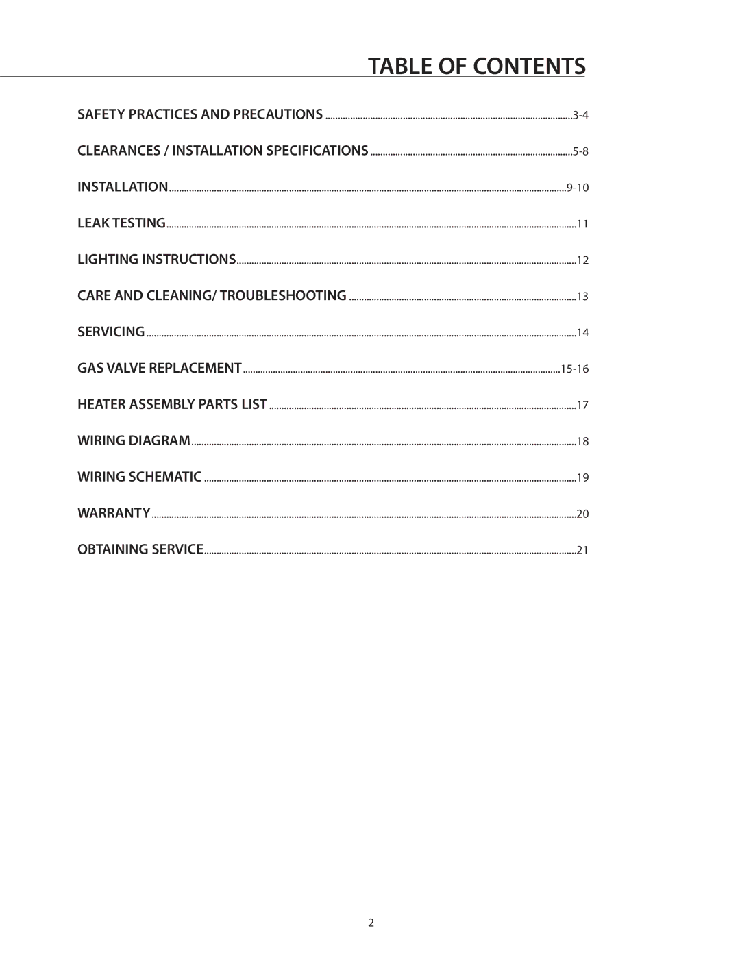 DCS DRH48N installation instructions Table of Contents 