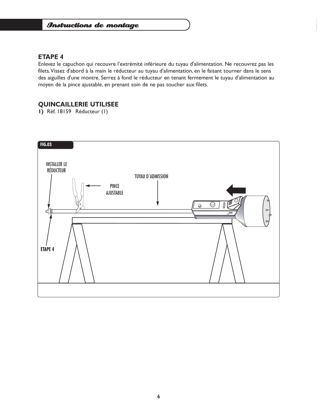 DCS PHFS-DW-SS, PHFS-DW-BK, PHFS-DWWT, PHFS-DW-BL, PHFS-DW-GN, PHFS-DW-BZ Quincaillerie Utilisee, Instructions de montage 