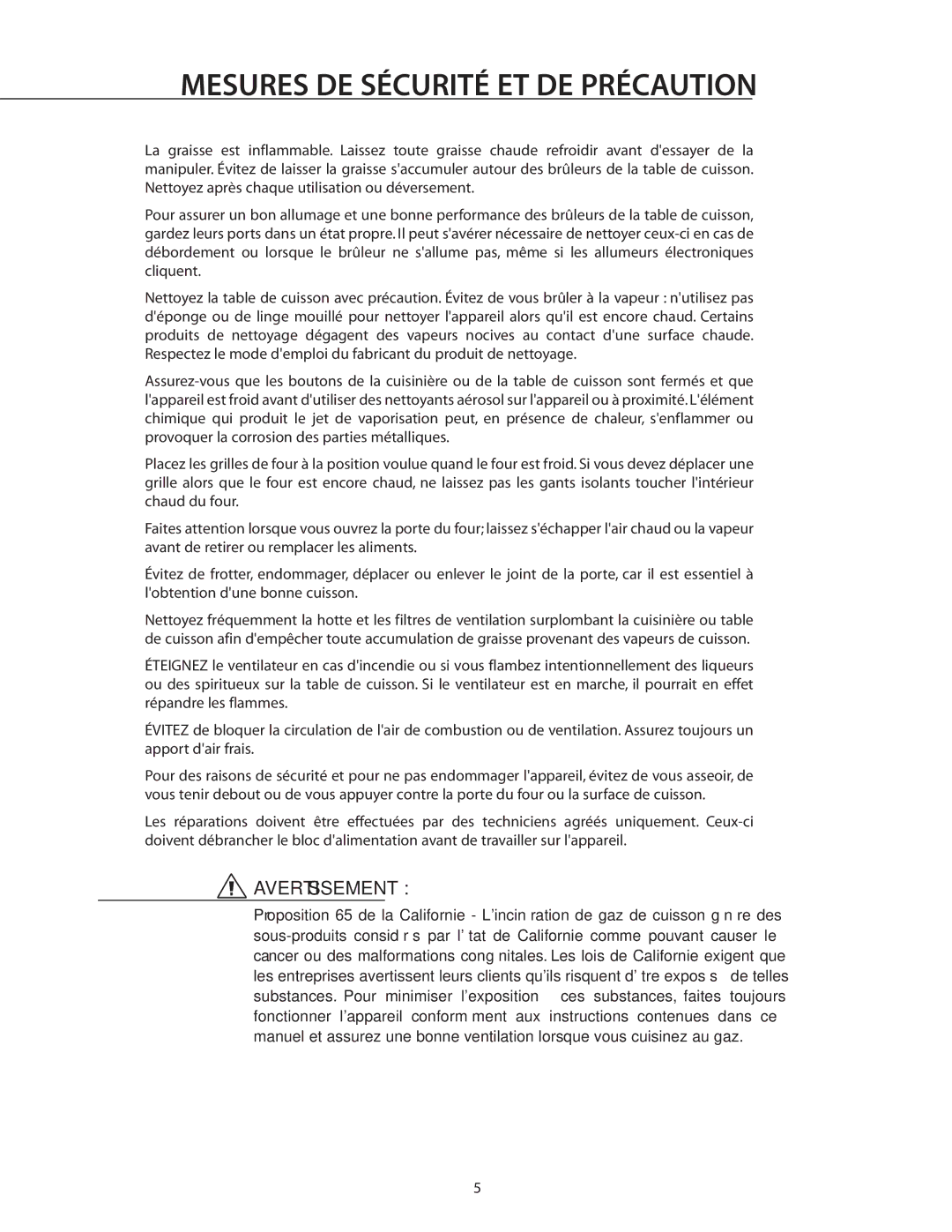 DCS RDS-305 manual Mesures DE Sécurité ET DE Précaution 