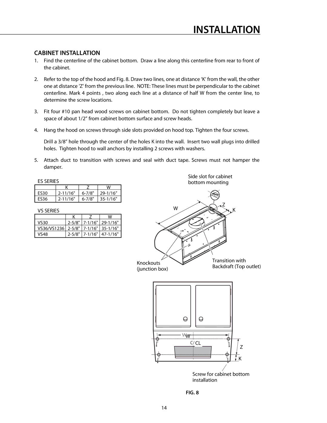 DCS RDS-364GD manual ES Series 